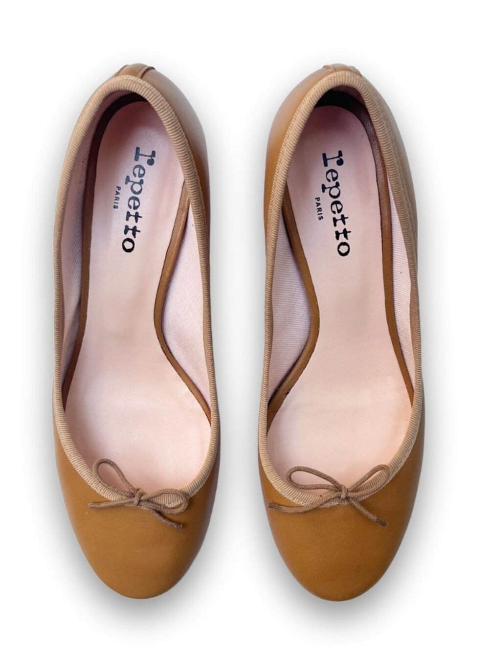 Repetto Farrah Leather Heels in Tan - Size 38 EU/7 US